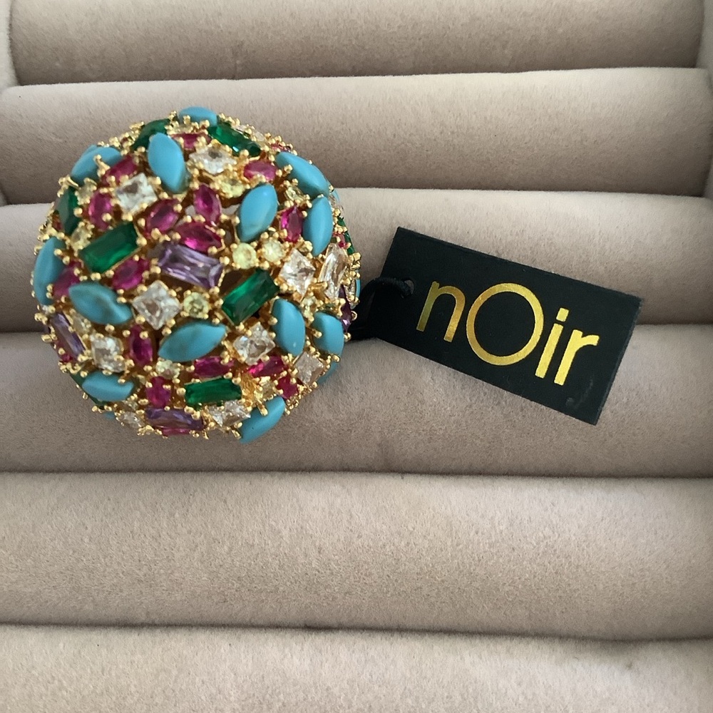NWT Noir Jewlery Statement Ring Size 8 - Picture 2 of 4